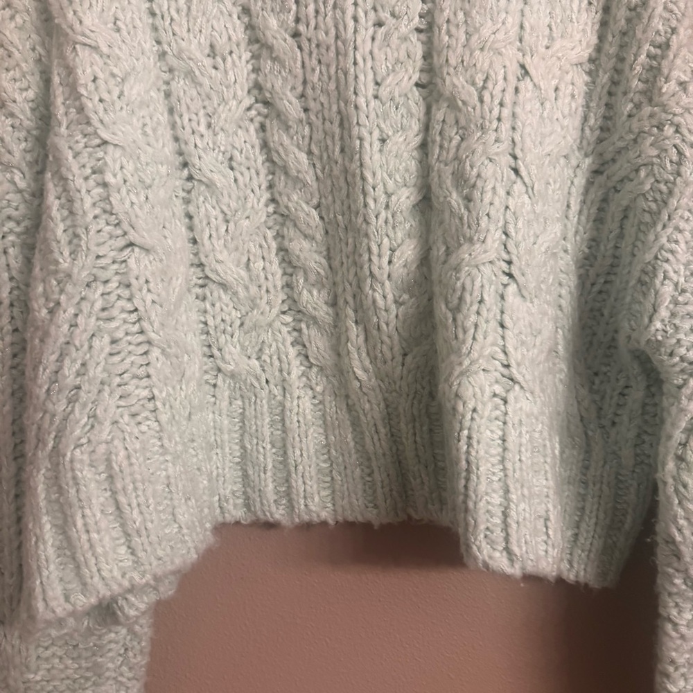 ANTHROPOLOGIE
Fisherman Cable-Knit Sweater - Mint - Picture 4 of 7